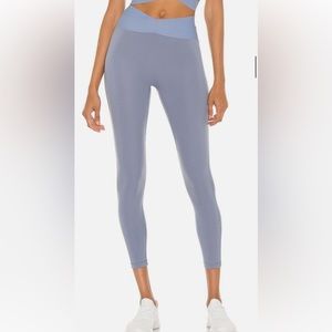 Le Ore Bandier Blue Corso Crossover leggings size Small